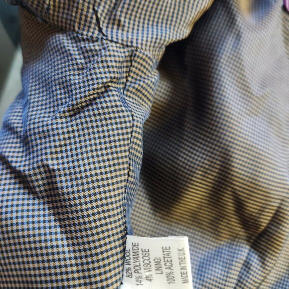 Vintage Mulberry Wool Blazer UK10 – Ralph Lauren Era, Made in England - Picture 7 of 13